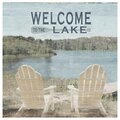 Youngs 14 in. Wood Welcome to the Lake Wall Plaque 39032